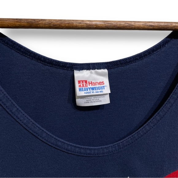 Vintage Jazzercise Unisex Graphic USA Logo Tank Top Blue Size XL 23 x 28 - Picture 4 of 4